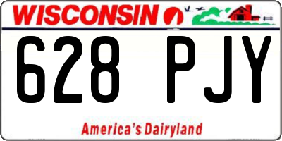 WI license plate 628PJY