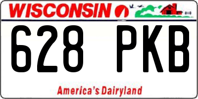 WI license plate 628PKB