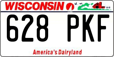 WI license plate 628PKF