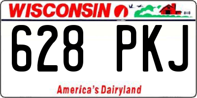 WI license plate 628PKJ