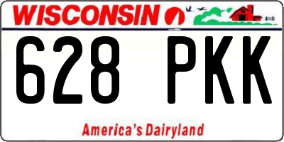 WI license plate 628PKK