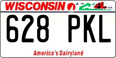 WI license plate 628PKL