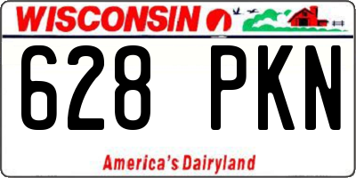WI license plate 628PKN