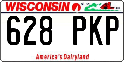 WI license plate 628PKP