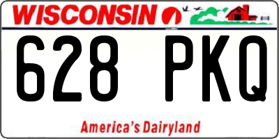 WI license plate 628PKQ