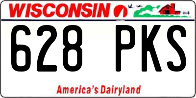 WI license plate 628PKS
