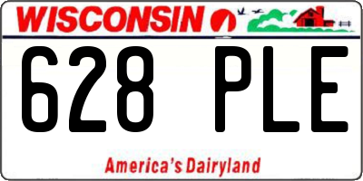 WI license plate 628PLE