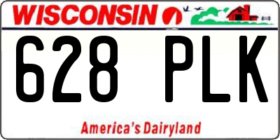 WI license plate 628PLK
