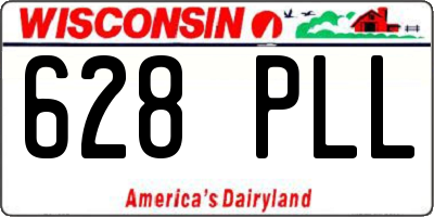 WI license plate 628PLL