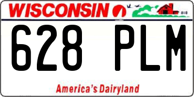 WI license plate 628PLM