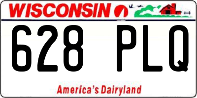 WI license plate 628PLQ