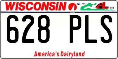 WI license plate 628PLS