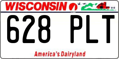 WI license plate 628PLT