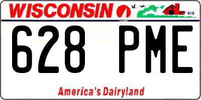 WI license plate 628PME