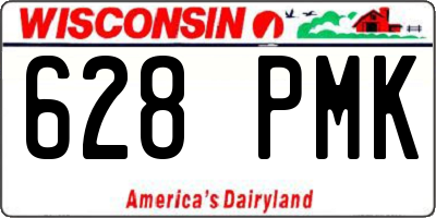 WI license plate 628PMK