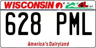 WI license plate 628PML