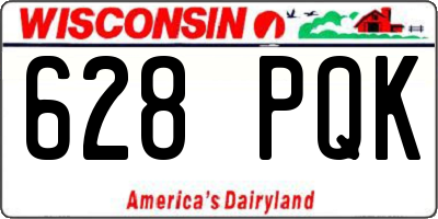 WI license plate 628PQK