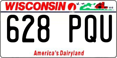 WI license plate 628PQU