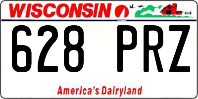 WI license plate 628PRZ