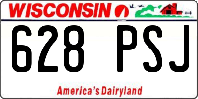 WI license plate 628PSJ
