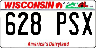 WI license plate 628PSX