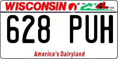 WI license plate 628PUH