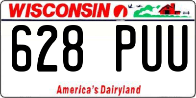 WI license plate 628PUU