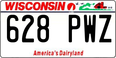 WI license plate 628PWZ