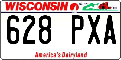 WI license plate 628PXA