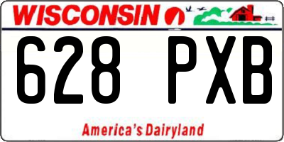 WI license plate 628PXB