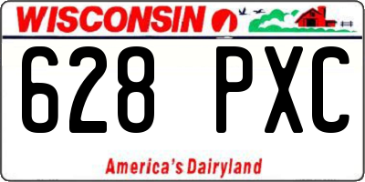 WI license plate 628PXC