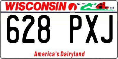 WI license plate 628PXJ