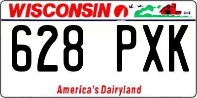 WI license plate 628PXK