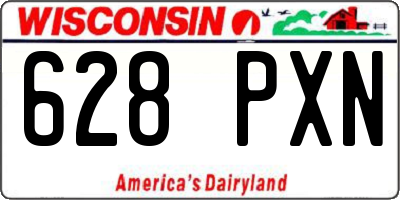 WI license plate 628PXN