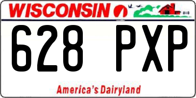 WI license plate 628PXP