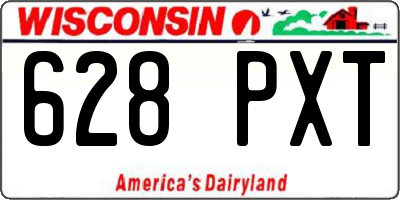 WI license plate 628PXT