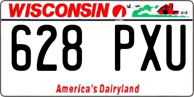 WI license plate 628PXU