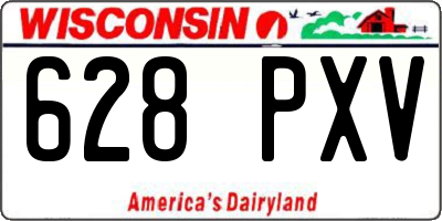 WI license plate 628PXV