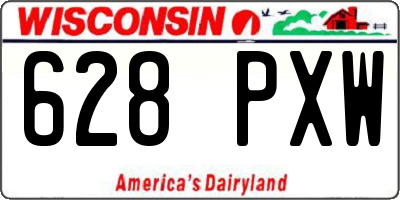 WI license plate 628PXW