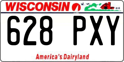WI license plate 628PXY