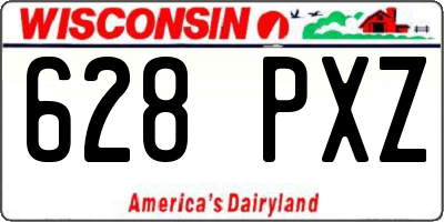 WI license plate 628PXZ