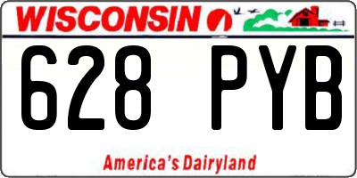 WI license plate 628PYB