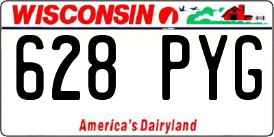 WI license plate 628PYG