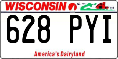 WI license plate 628PYI
