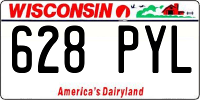 WI license plate 628PYL