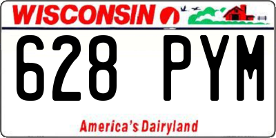 WI license plate 628PYM