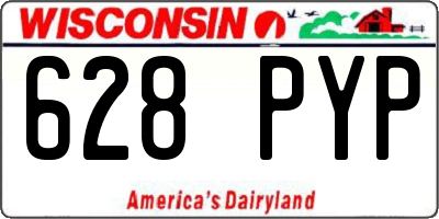 WI license plate 628PYP