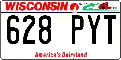 WI license plate 628PYT