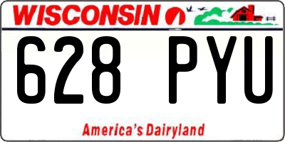 WI license plate 628PYU