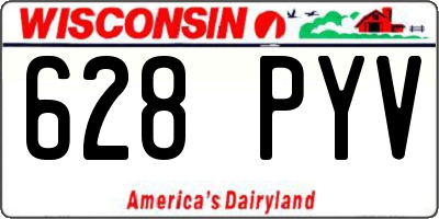WI license plate 628PYV